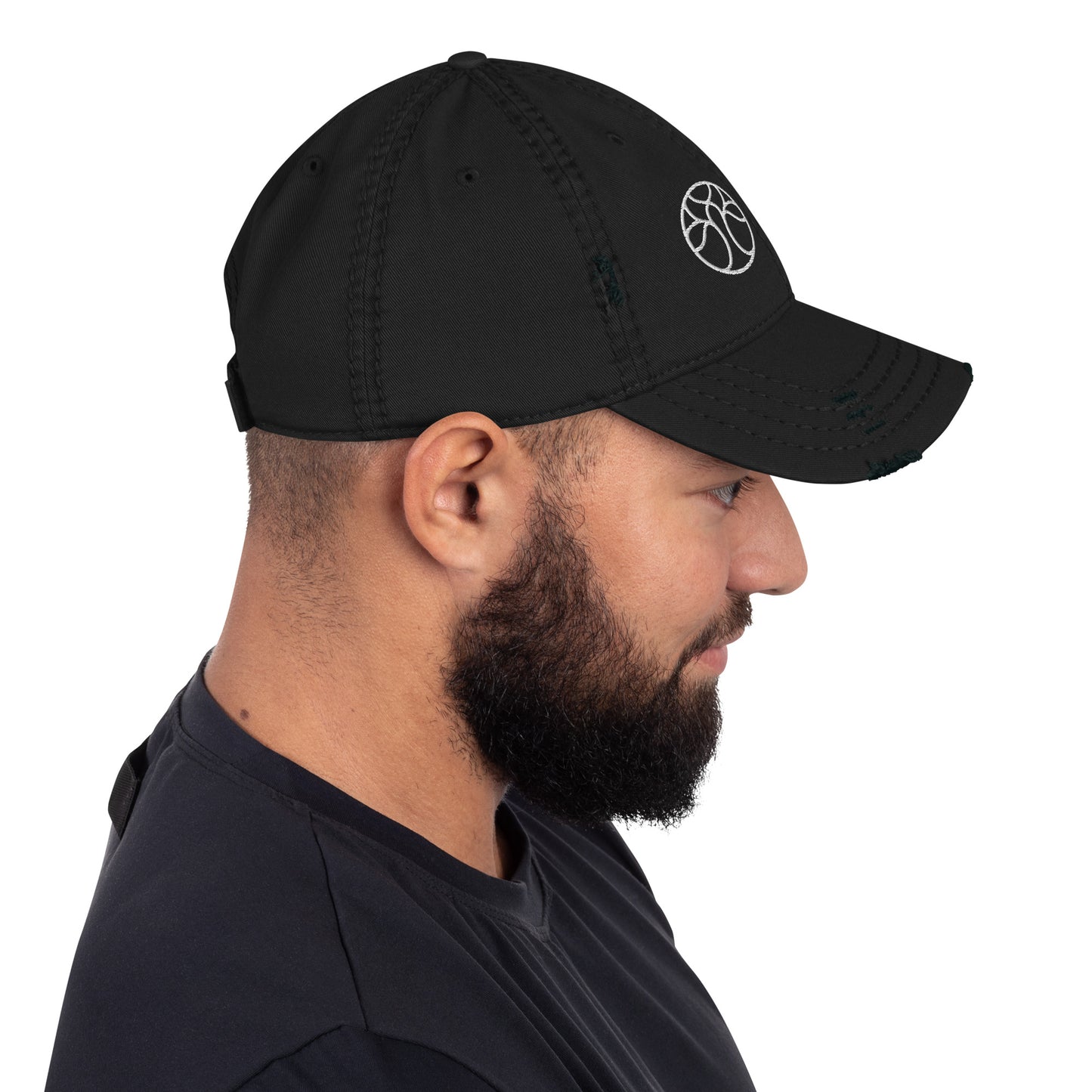 Q Branch Woodworks Logo Distressed Dad Hat