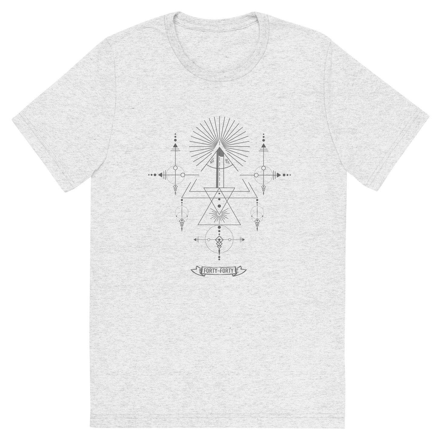 40-40 grind sacred geometry woodturning T-shirt